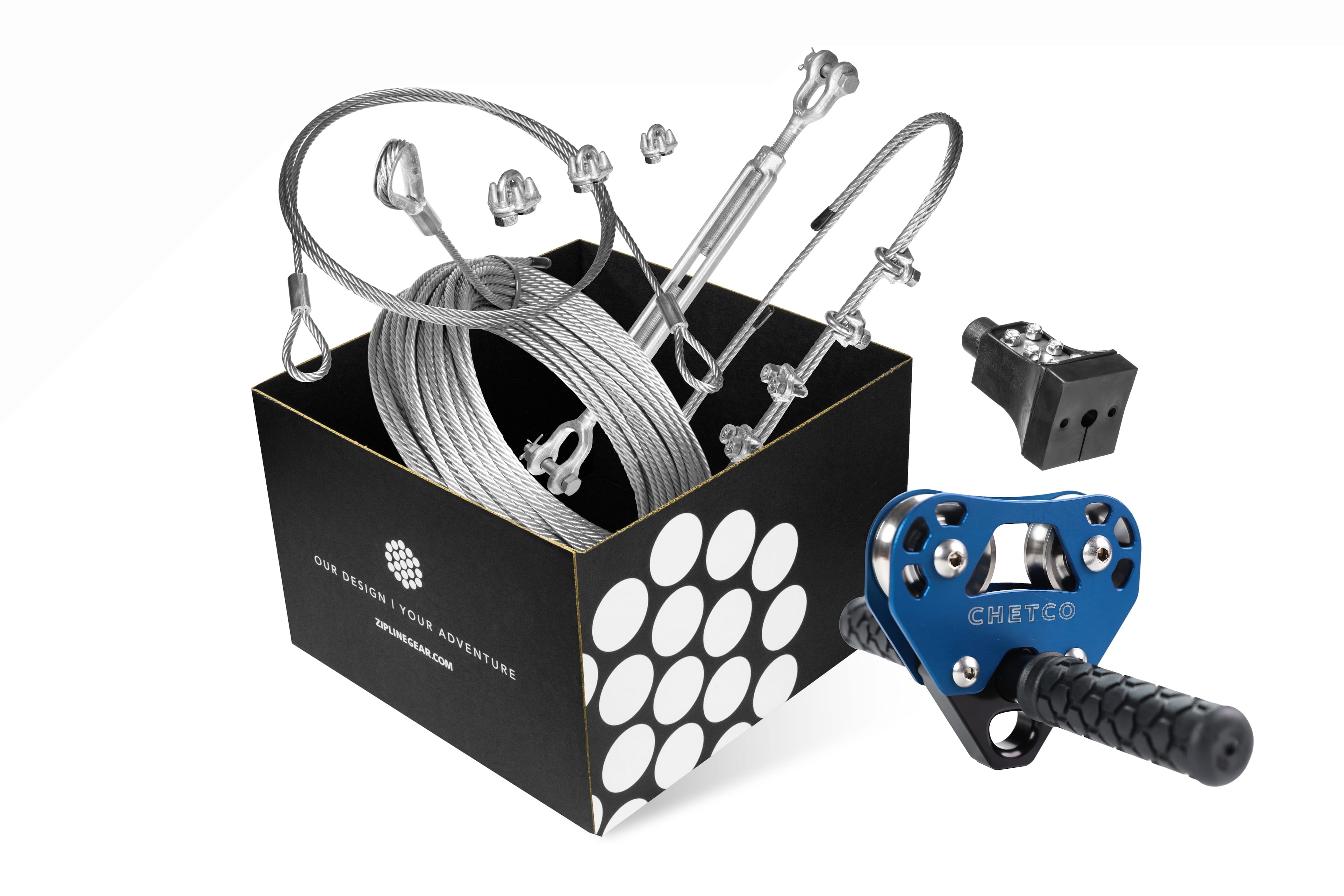 bryan martin tackle box Chetco Zip Line Kit 150 ft / With Drifter + Carabiner