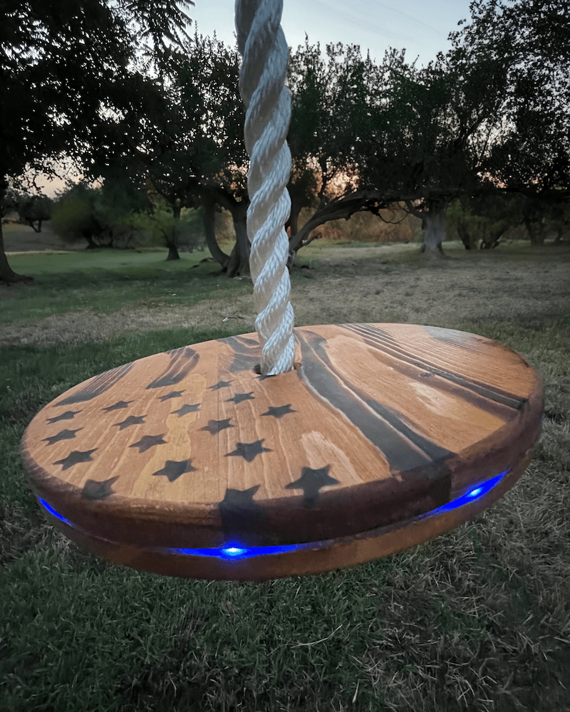 American Flag Drifter Seat with LED lights