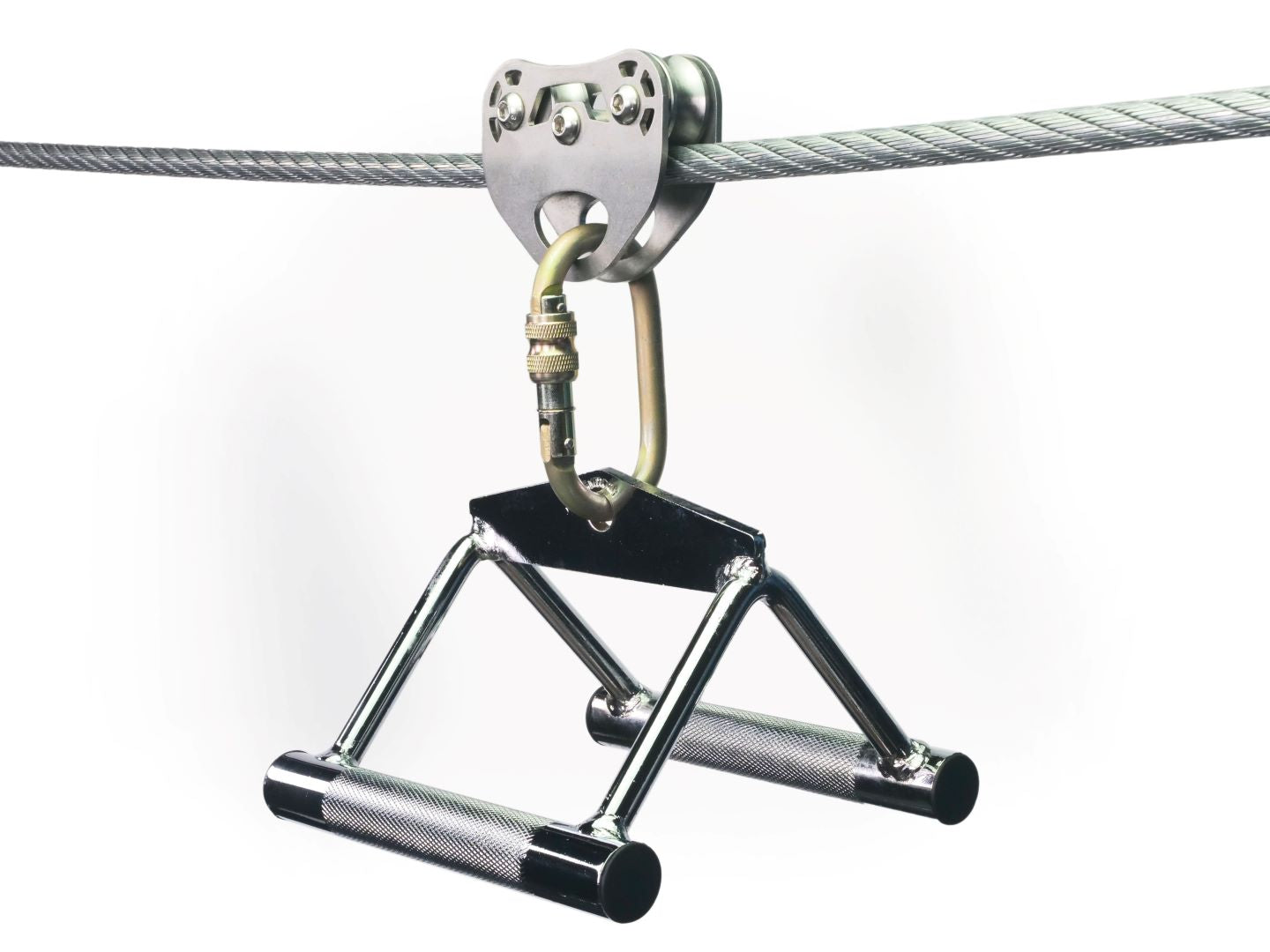 Osprey Trolley on Cable with Carabiner and Dual Handlebars