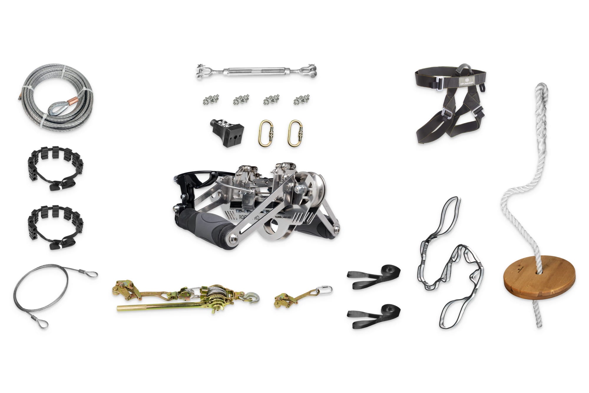 Rogue Pro Zip Line Kit components