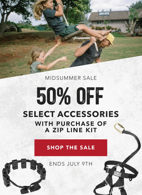 ziplinegear midsummer sale hero