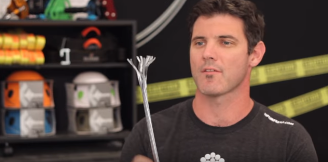 Screencap from YouTube video about cable