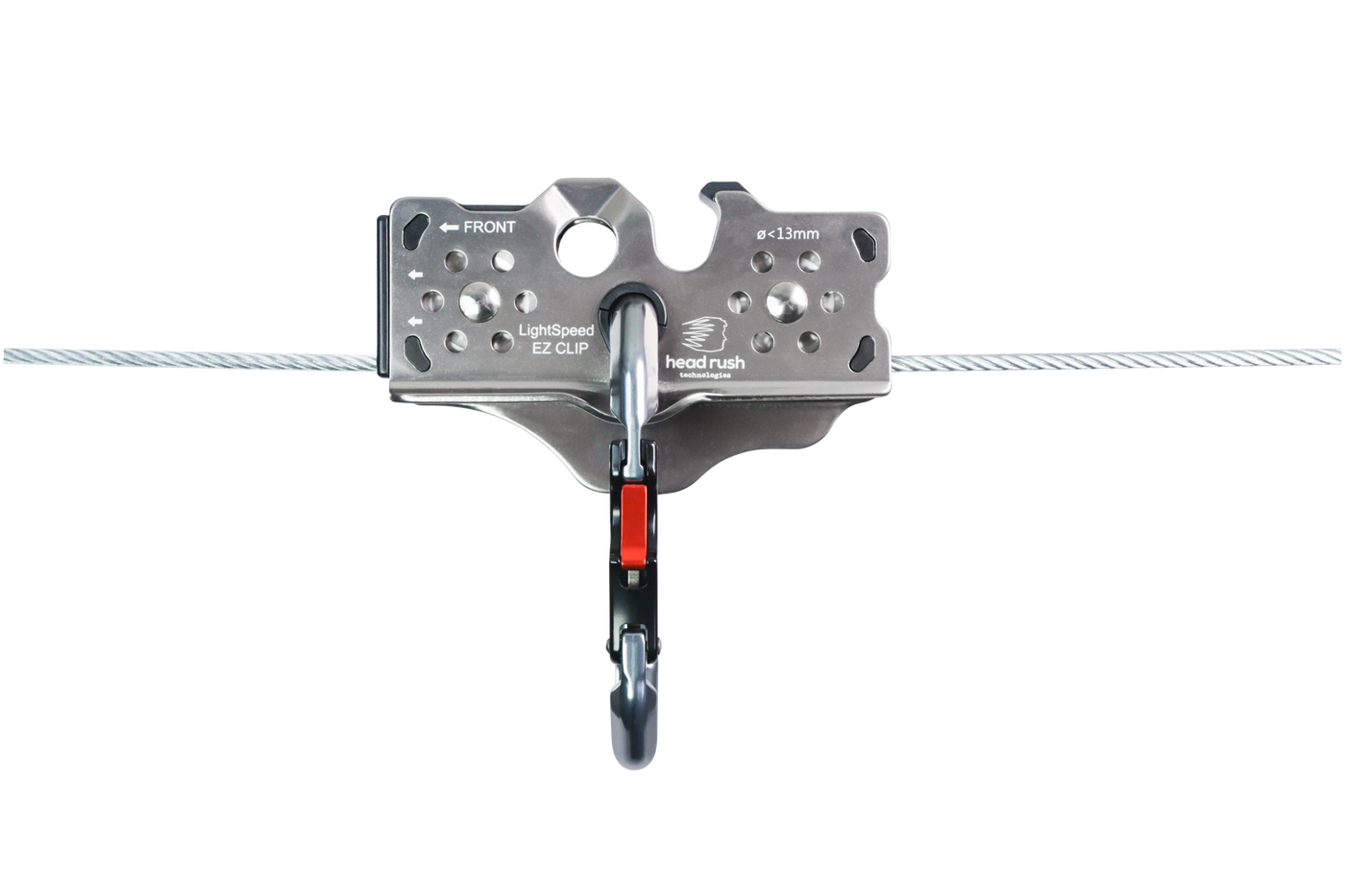30kn Zipline Kabel Trolley Klimmen Slepen Zipline Hoge Snelheid Dubbele Katrol Zipline Dubbele Katrol Voor 13mm Diameter Touw Of Smalle