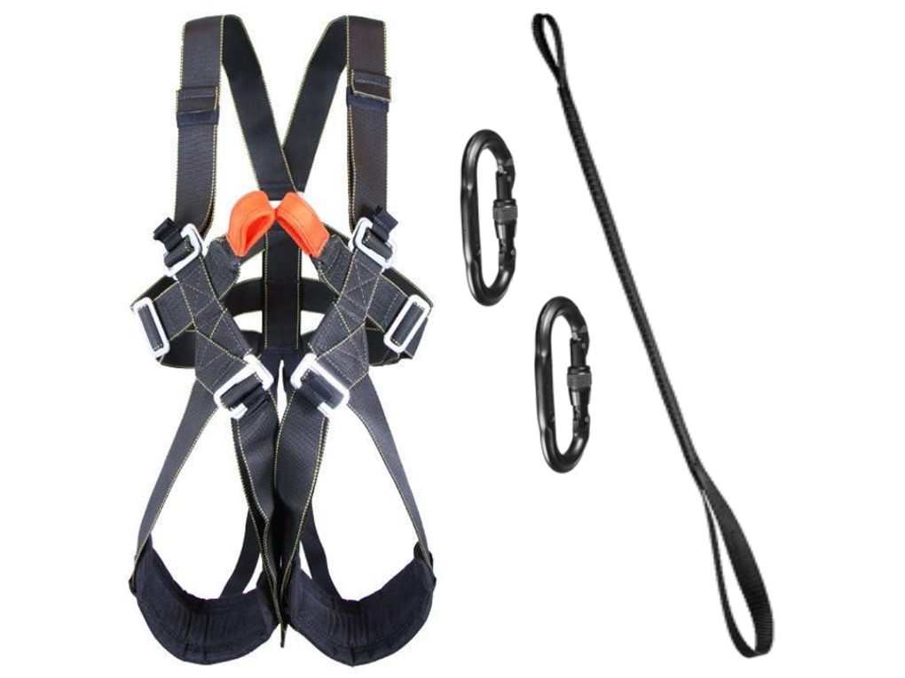 SLEADD Fortis Full Body Harness With Carabiners and Lanyard